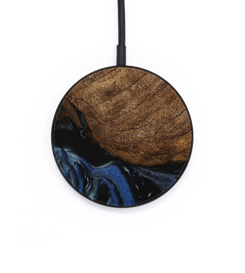 Circle Wood Wireless Charger - Nat (Blue, 745504)