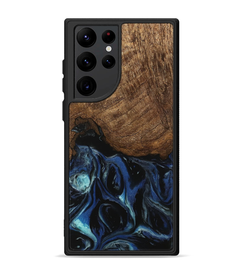 Galaxy S22 Ultra Wood Phone Case - Nat (Blue, 745504)