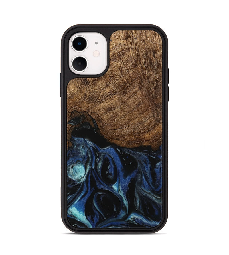 iPhone 11 Wood Phone Case - Nat (Blue, 745504)