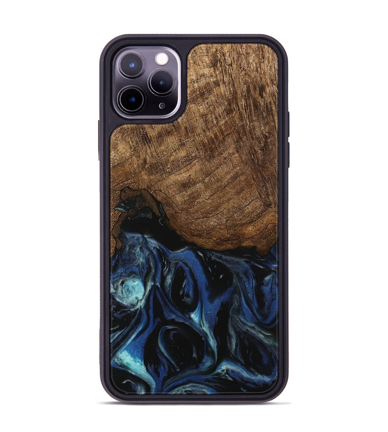 iPhone 11 Pro Max Wood Phone Case - Nat (Blue, 745504)