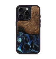 iPhone 16 Pro Wood Phone Case - Nat (Blue, 745504)