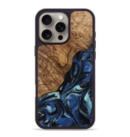 iPhone 16 Pro Max Wood Phone Case - Sim (Blue, 745505)