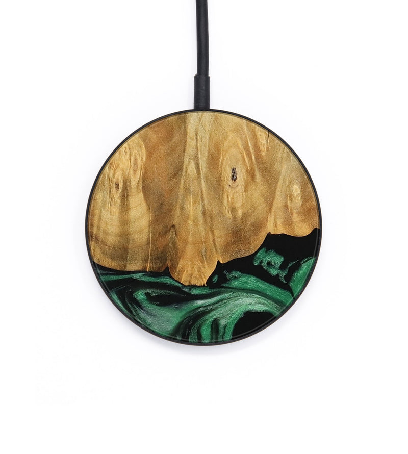 Circle Wood Wireless Charger - Sanford (Green, 745506)