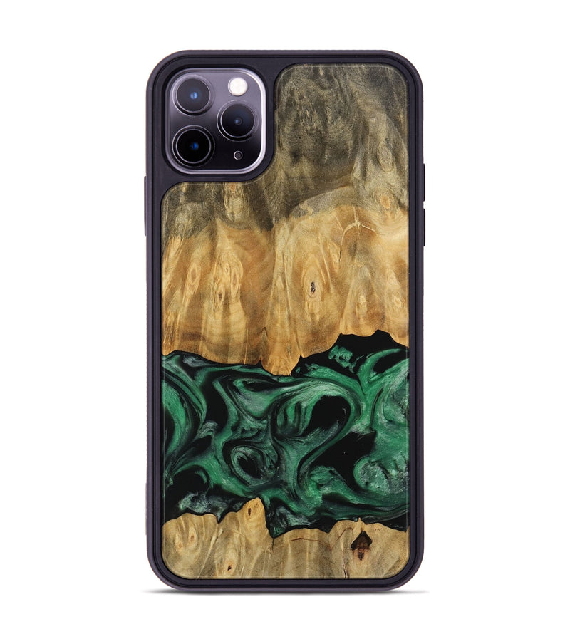 iPhone 11 Pro Max Wood Phone Case - Sanford (Green, 745506)