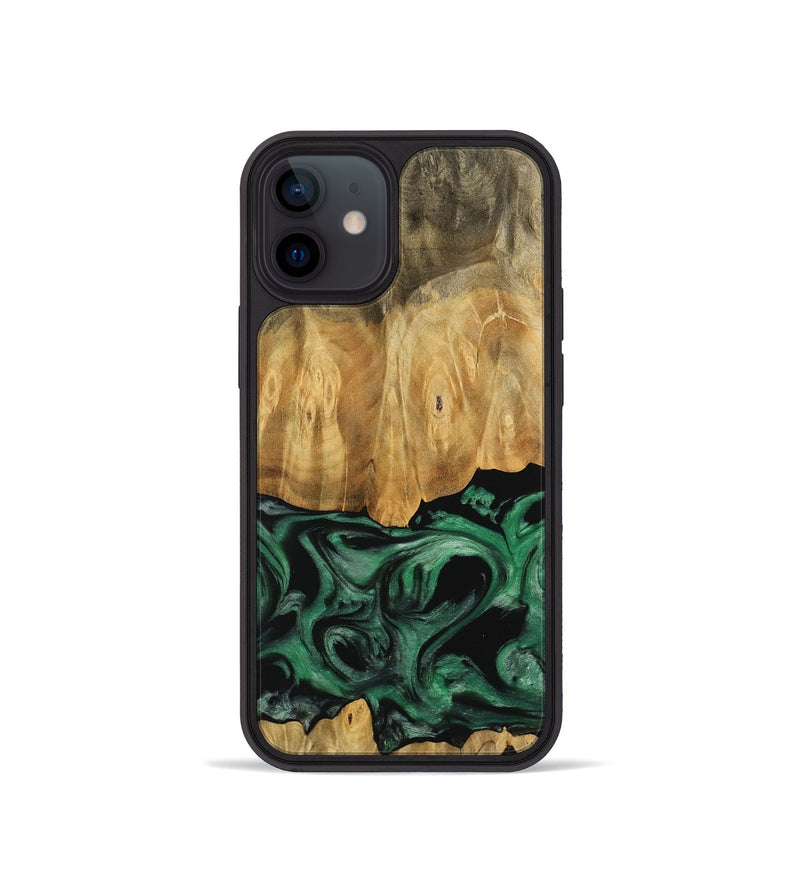 iPhone 12 mini Wood Phone Case - Sanford (Green, 745506)