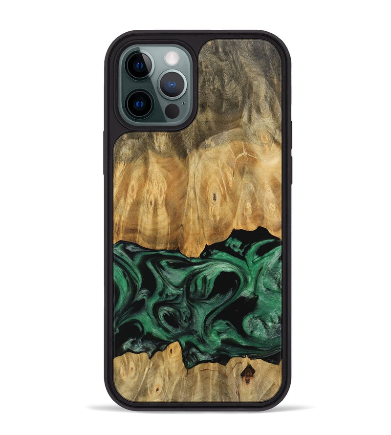 iPhone 12 Pro Max Wood Phone Case - Sanford (Green, 745506)