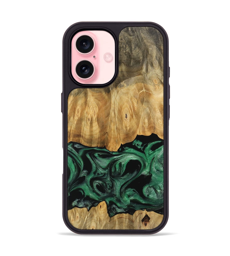 iPhone 16 Wood Phone Case - Sanford (Green, 745506)