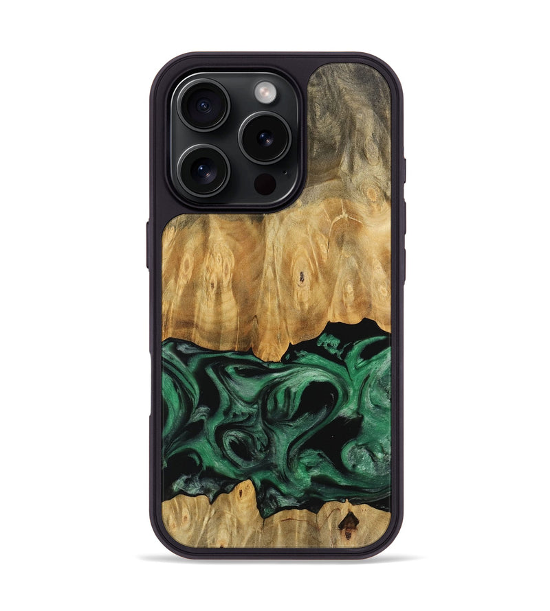 iPhone 16 Pro Wood Phone Case - Sanford (Green, 745506)