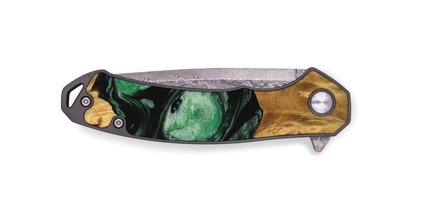 EDC Wood Pocket Knife - Ione (Green, 745507)