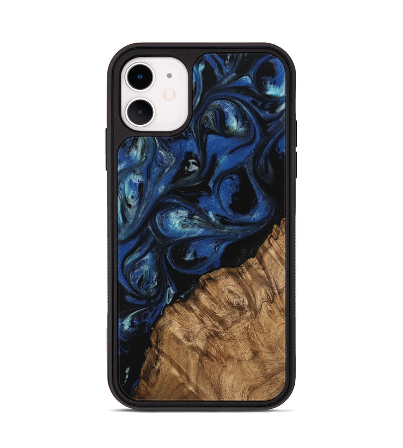 iPhone 11 Wood Phone Case - Montana (Blue, 745509)