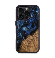 iPhone 16 Pro Wood Phone Case - Montana (Blue, 745509)