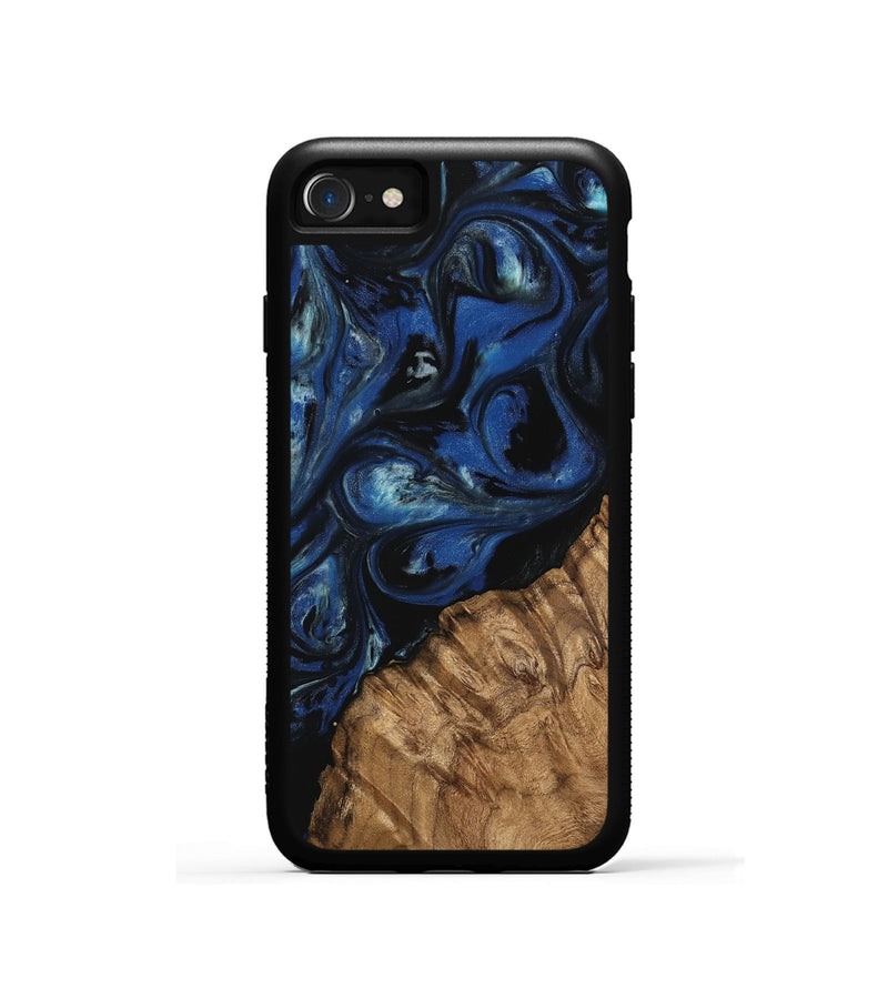 iPhone SE Wood Phone Case - Montana (Blue, 745509)