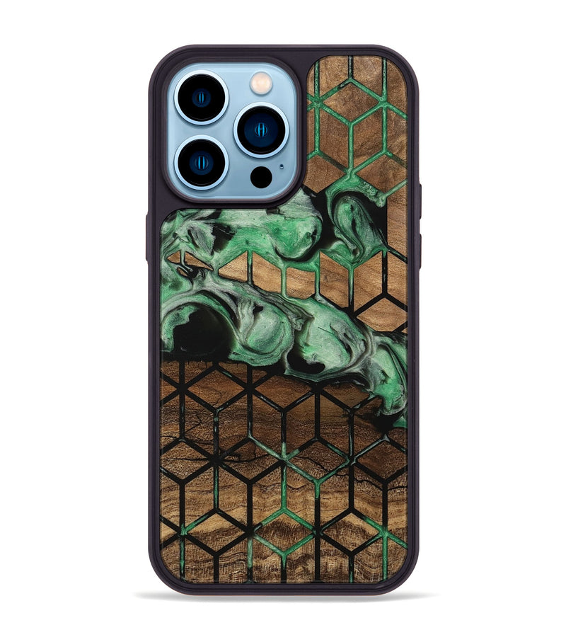 iPhone 14 Pro Max Wood Phone Case - Roxie (Pattern, 745511)