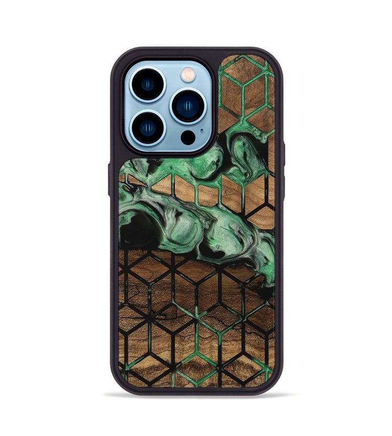 iPhone 14 Pro Wood Phone Case - Roxie (Pattern, 745511)