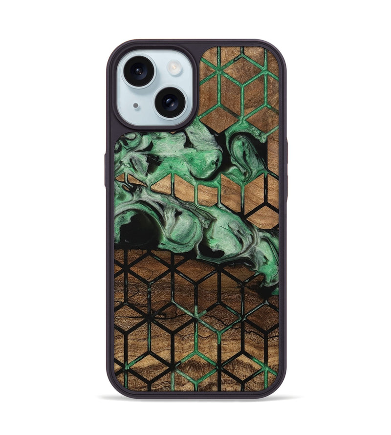 iPhone 15 Wood Phone Case - Roxie (Pattern, 745511)