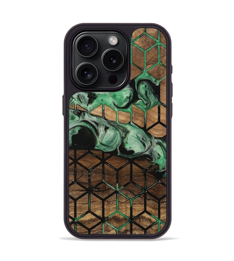 iPhone 15 Pro Wood Phone Case - Roxie (Pattern, 745511)