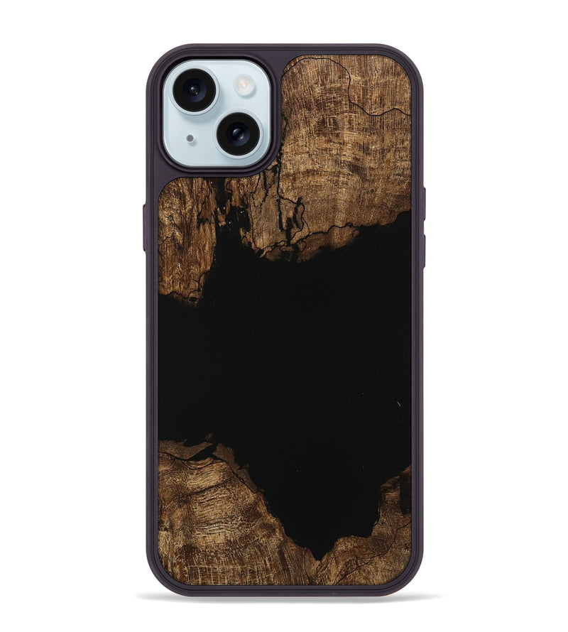 iPhone 15 Plus Wood Phone Case - Samuel (Wood Burl, 745515)