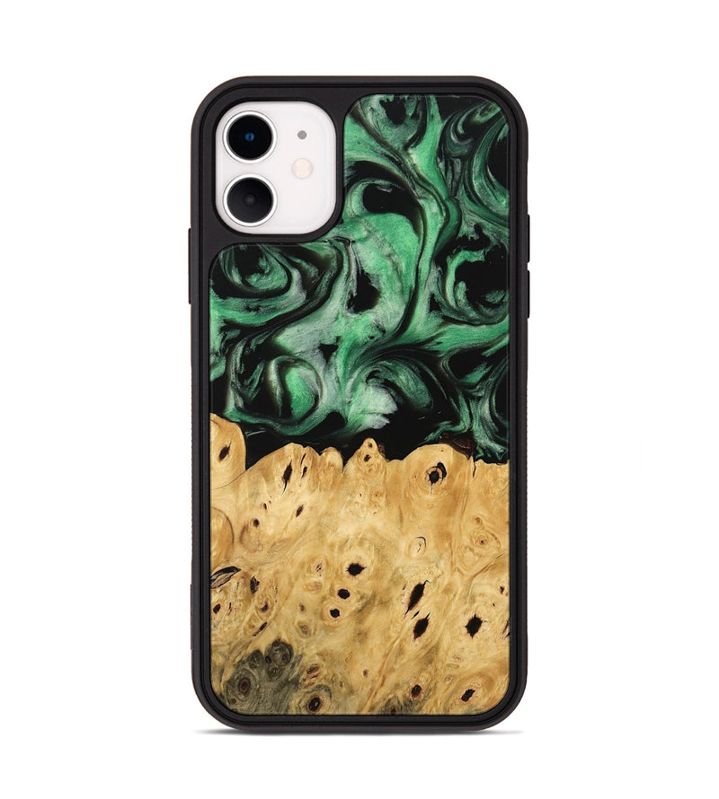 iPhone 11 Wood Phone Case - Kehlani (Green, 745520)