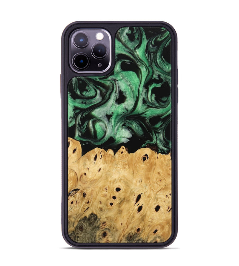 iPhone 11 Pro Max Wood Phone Case - Kehlani (Green, 745520)