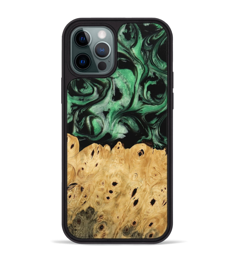 iPhone 12 Pro Max Wood Phone Case - Kehlani (Green, 745520)