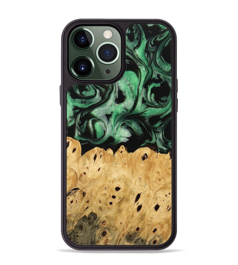 iPhone 13 Pro Max Wood Phone Case - Kehlani (Green, 745520)