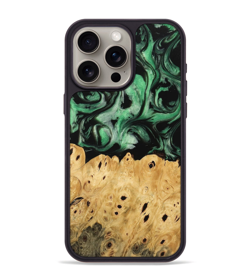 iPhone 15 Pro Max Wood Phone Case - Kehlani (Green, 745520)