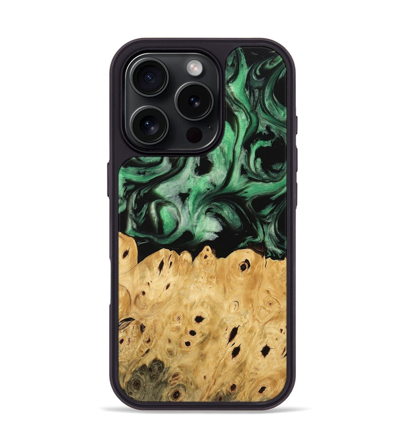 iPhone 16 Pro Wood Phone Case - Kehlani (Green, 745520)