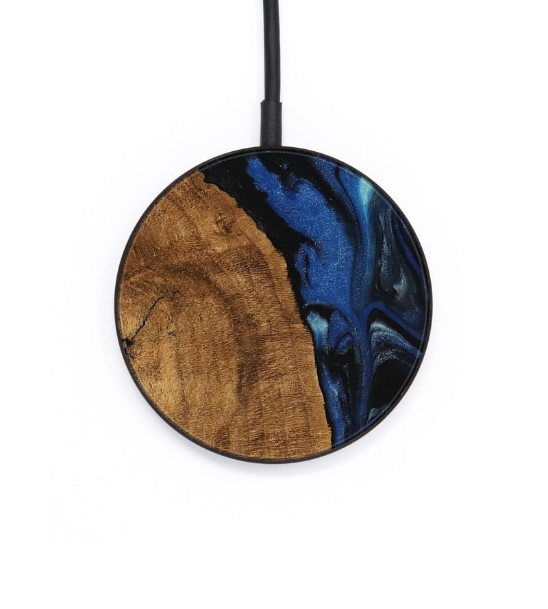 Circle Wood Wireless Charger - Kandice (Blue, 745525)