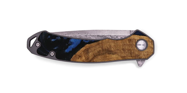 EDC Wood Pocket Knife - Kandice (Blue, 745525)