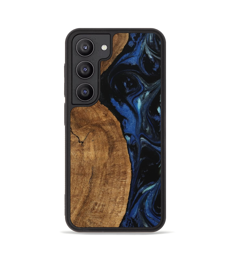 Galaxy S23 Wood Phone Case - Kandice (Blue, 745525)