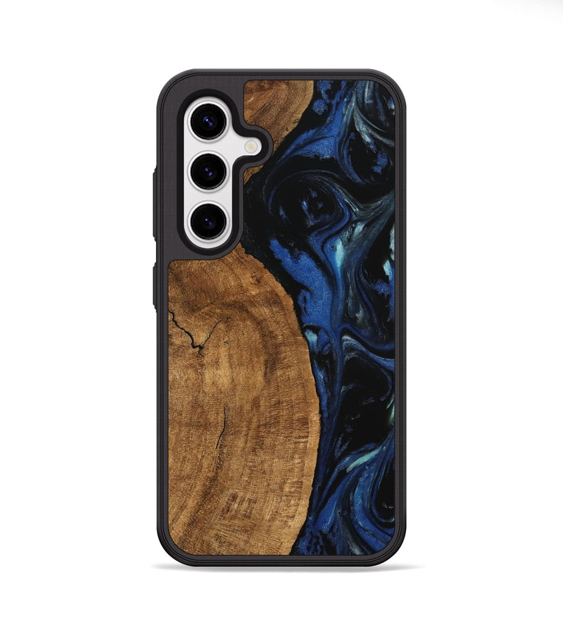 Galaxy S25 Wood Phone Case - Kandice (Blue, 745525)