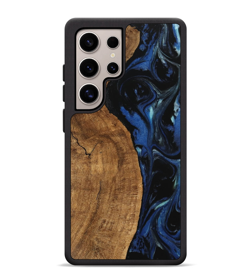 Galaxy S25 Ultra Wood Phone Case - Kandice (Blue, 745525)