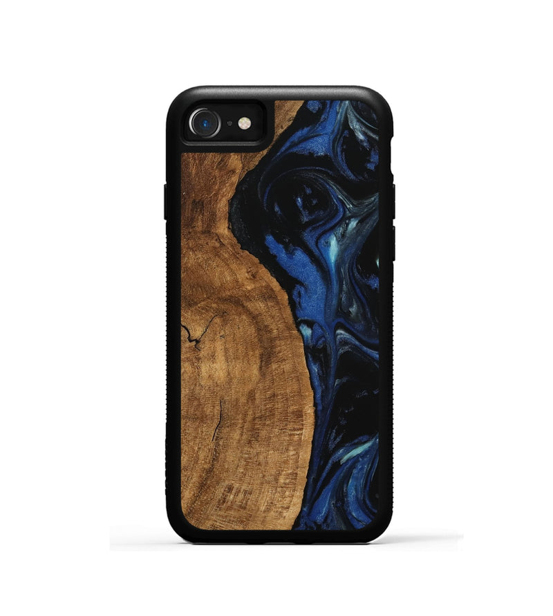 iPhone SE Wood Phone Case - Kandice (Blue, 745525)