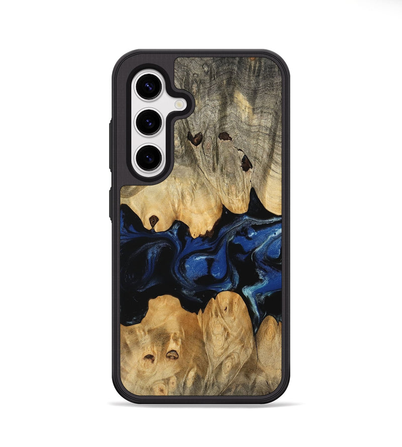 Galaxy S25 Wood Phone Case - Briar (Blue, 745527)