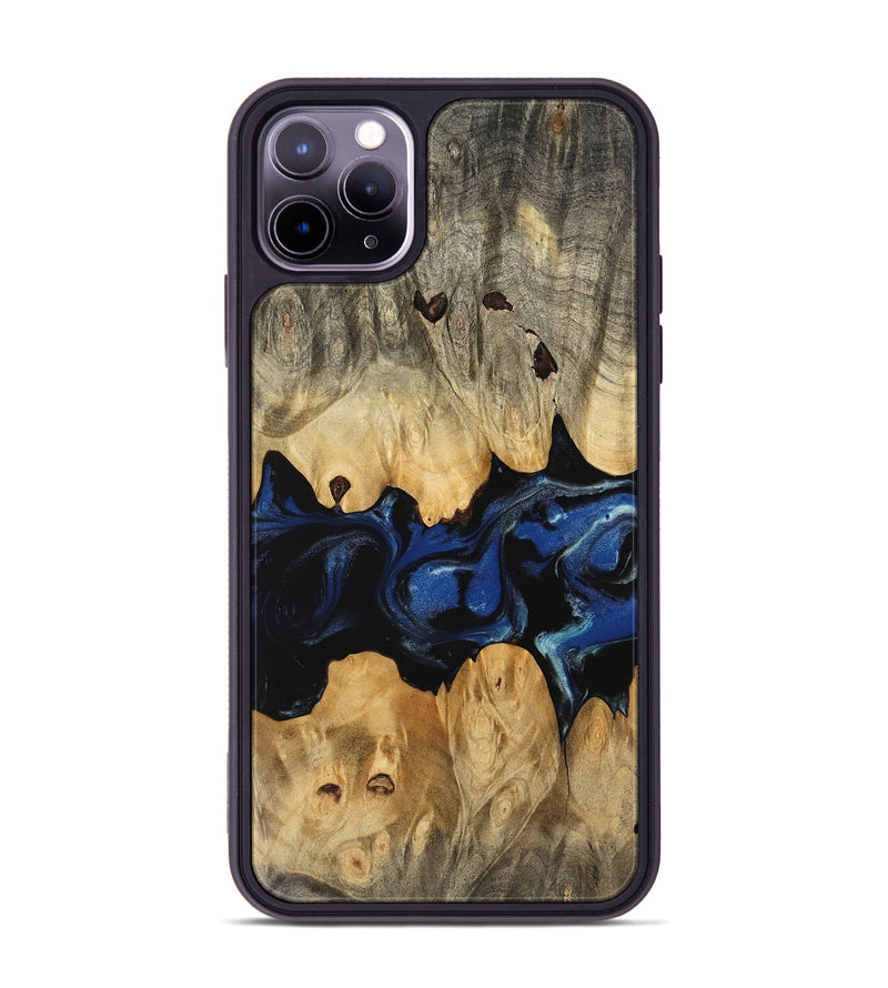 iPhone 11 Pro Max Wood Phone Case - Briar (Blue, 745527)