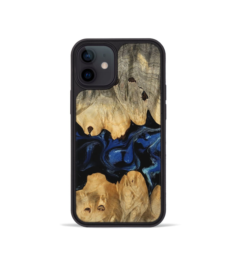 iPhone 12 mini Wood Phone Case - Briar (Blue, 745527)