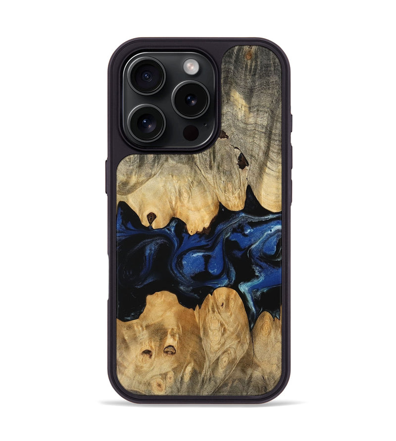 iPhone 16 Pro Wood Phone Case - Briar (Blue, 745527)