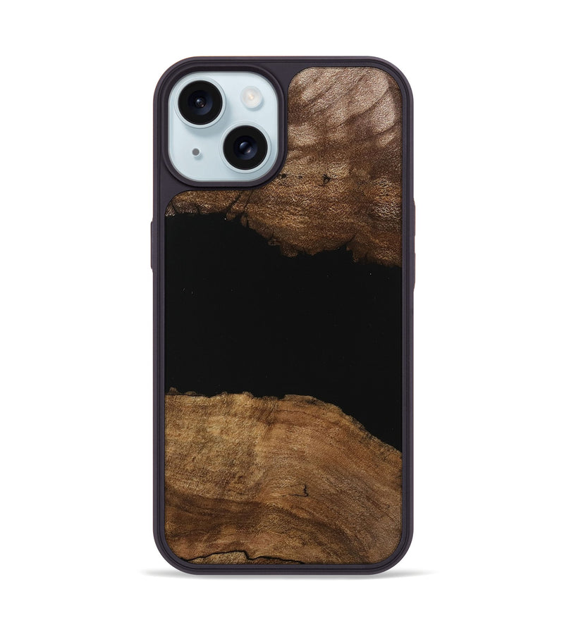 iPhone 15 Wood Phone Case - Mason (Wood Burl, 745529)