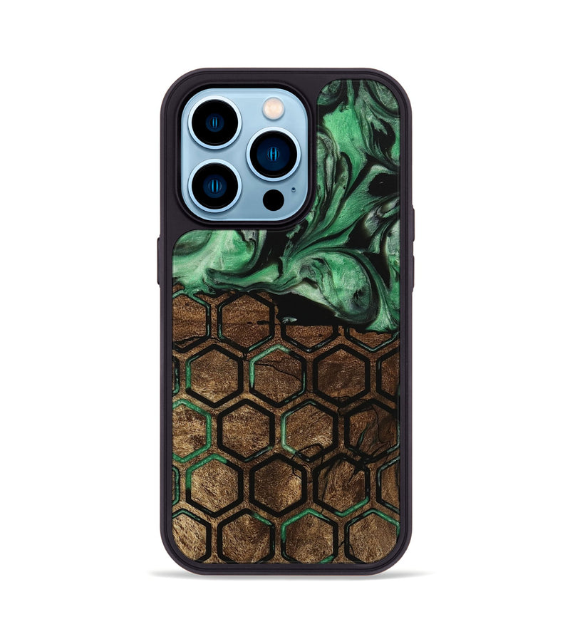 iPhone 14 Pro Wood Phone Case - Astrid (Pattern, 745530)