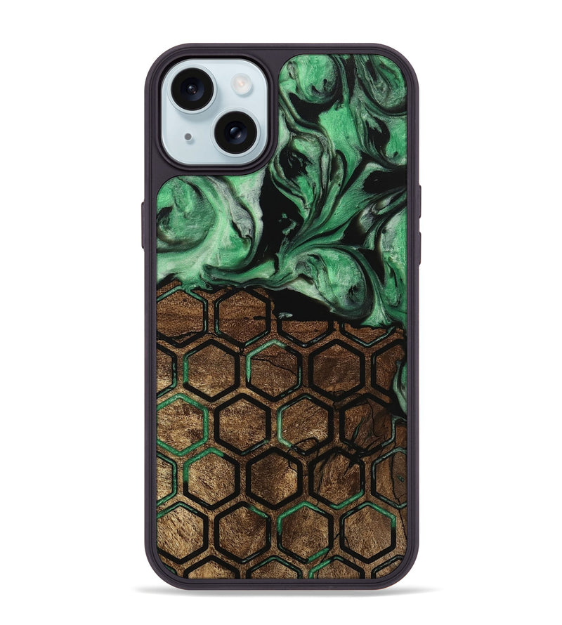 iPhone 15 Plus Wood Phone Case - Astrid (Pattern, 745530)