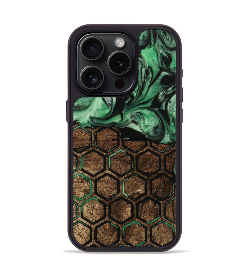 iPhone 15 Pro Wood Phone Case - Astrid (Pattern, 745530)