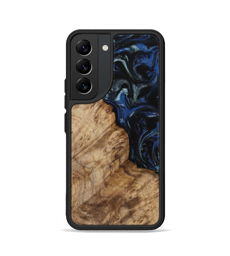 Galaxy S22 Wood Phone Case - Stevie (Blue, 745531)