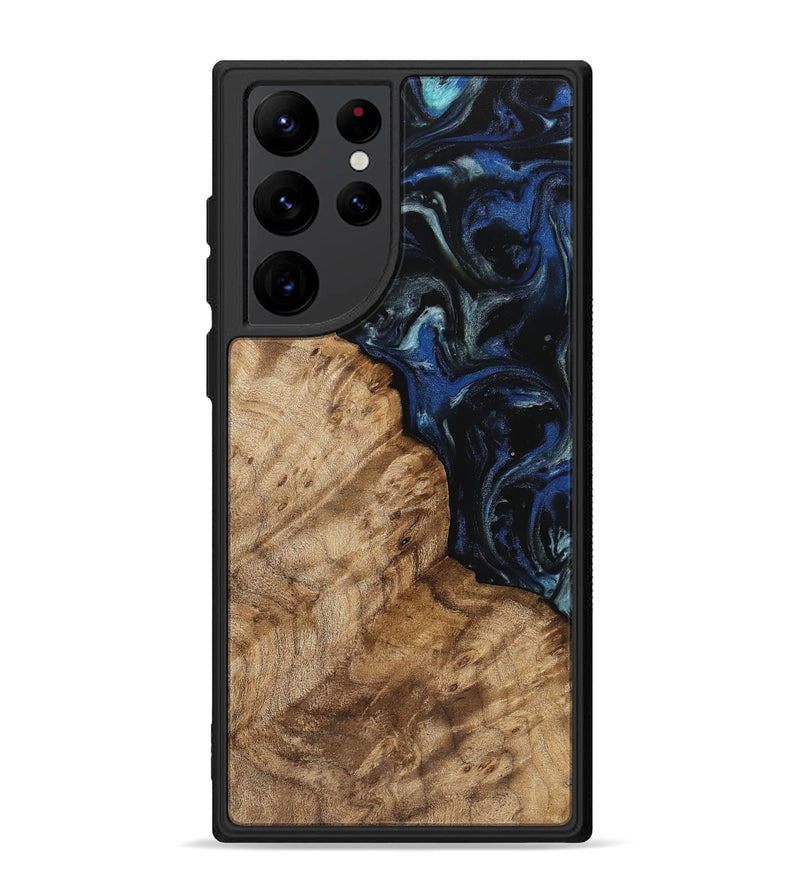 Galaxy S22 Ultra Wood Phone Case - Stevie (Blue, 745531)