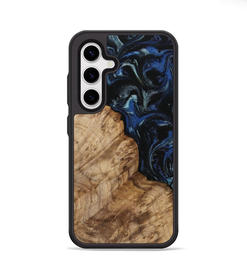 Galaxy S25 Plus Wood Phone Case - Stevie (Blue, 745531)