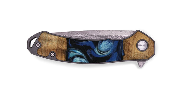 EDC Wood Pocket Knife - Arleen (Blue, 745535)