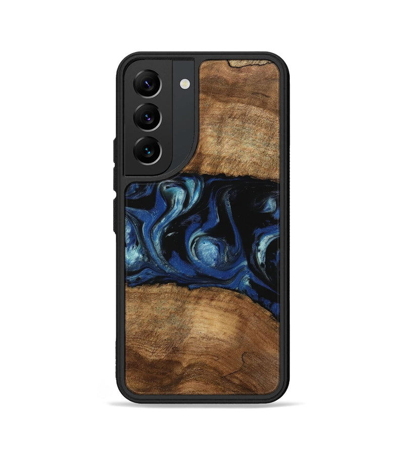 Galaxy S22 Wood Phone Case - Arleen (Blue, 745535)