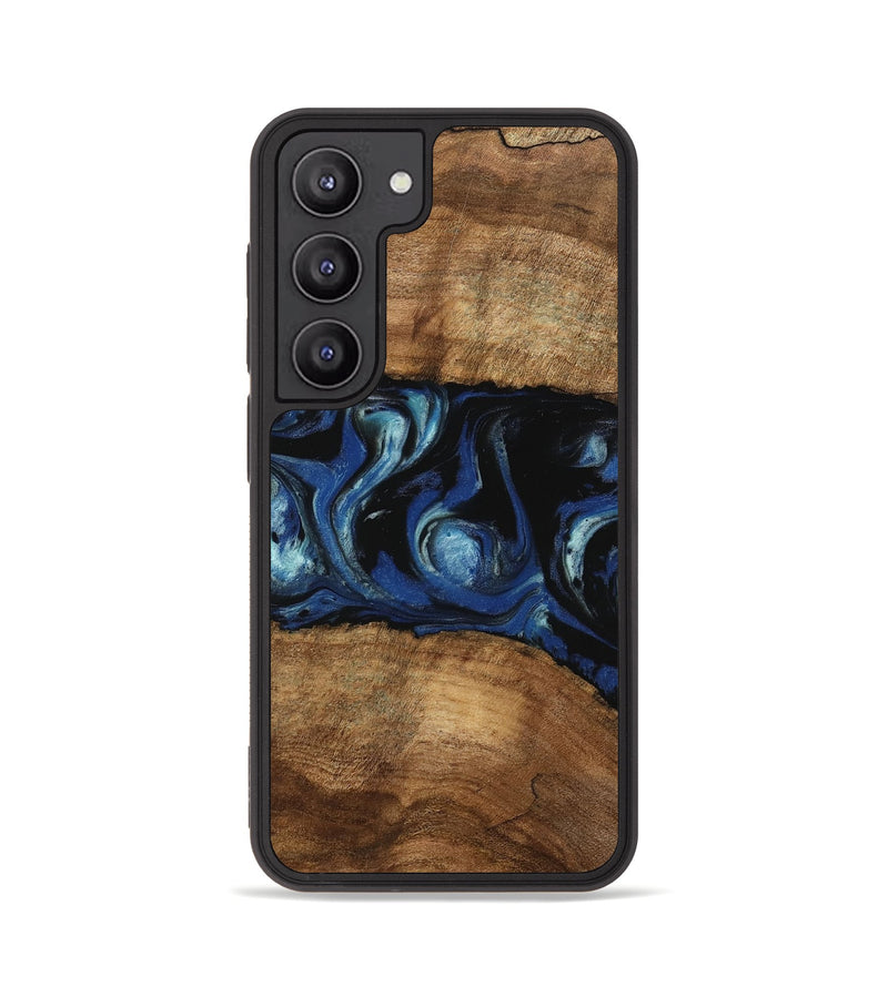 Galaxy S23 Wood Phone Case - Arleen (Blue, 745535)