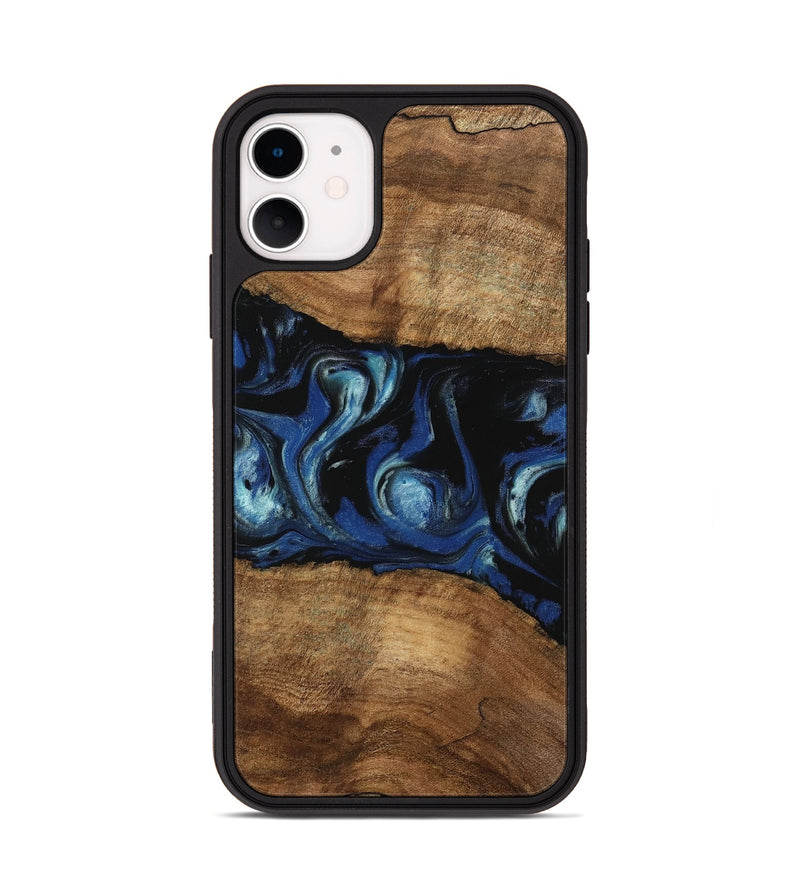 iPhone 11 Wood Phone Case - Arleen (Blue, 745535)