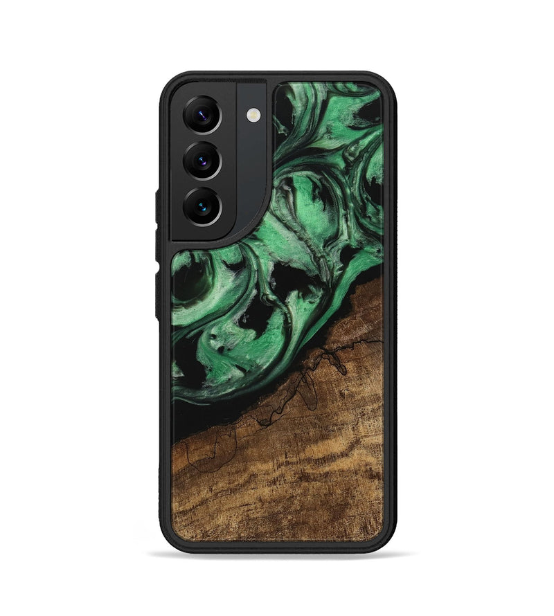 Galaxy S22 Wood Phone Case - Kip (Green, 745537)