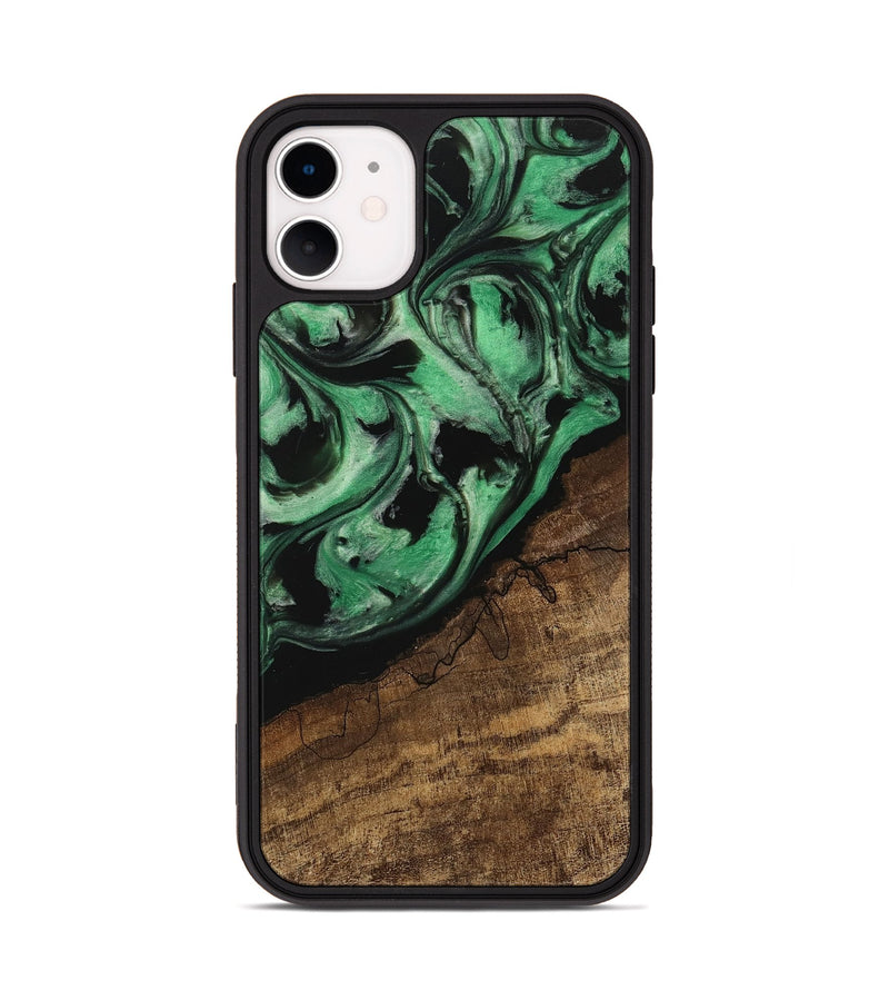 iPhone 11 Wood Phone Case - Kip (Green, 745537)